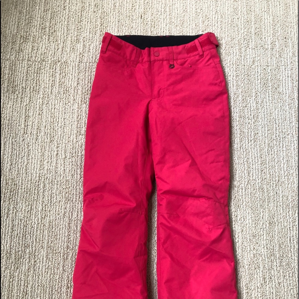 Roxy Girls Bright Pink Snow Pants